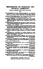 Chemistry In The Service Of Man