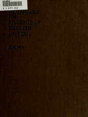 Almanacks For Students Of English History, Being A Set Of 35 Almanacks Arranged For Every Day Upon Which Easter Can Fall