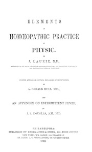 The Homoeopathic Theory And Practice Of Medicine