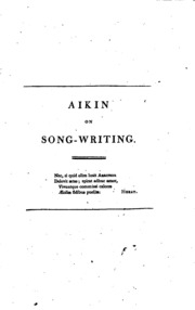 Essays On Song-writing;