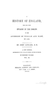 A History Of England From The First Invasion Of The Romans To The Accession Of William & Mary In ...