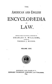 The American And English Encyclopedia Of Law