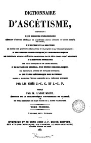 Dictionnaire d'ascétisme