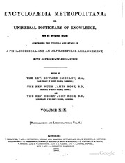 Encyclopædia metropolitana : or, Universal dictionary of knowledge