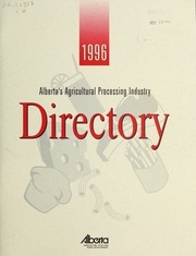 Alberta's Agricultural Processing Industry Directory