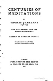 Centuries Of Meditations