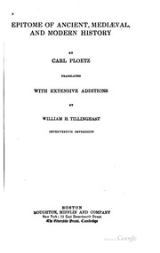 Epitome of ancient, mediæval and modern history