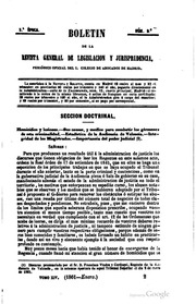 Boletín de la Revista general de legislación y jurisprudencia : periódico oficial del ilustre Colegio de abogados de Madrid