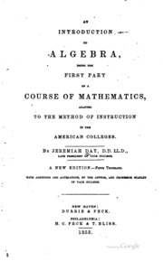 An Introduction To Algebra