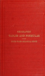 Geographic Tables And Formulas