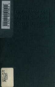 A Glossary Of French Slang