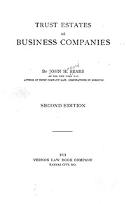 Trust Estates As Business Companies