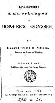 Erklärende Anmerkungen zu Homer's Odyssee