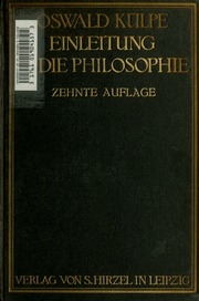 Einleitung in die Philosophie
