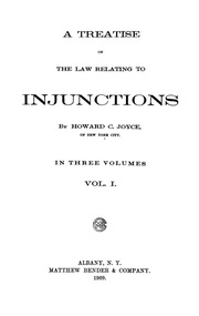 A Treatise On The Law Relating To Injunctions