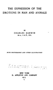 The Expression Of The Emotions In Man And Animals