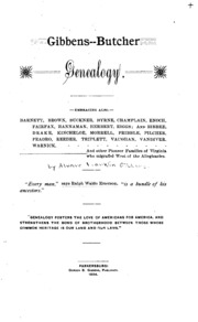 Gibbens-butcher Genealogy
