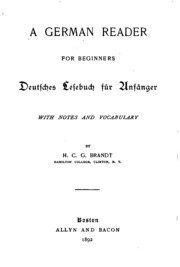 A Geman Reader For Beginners