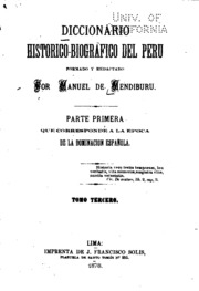 Diccionario historico-biografico del Peru
