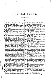 A General Index To Hazlitt's Handbook And His Bibliographical Collections (1867-1889)