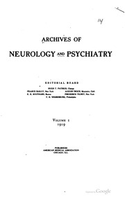 أرشيفات أمراض الأعصاب والطب النفسي