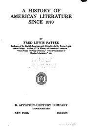 تاريخ الأدب الأمريكي منذ عام 1870