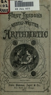 First Lessons In Mental And Written Arithmetic. On The Objective Method