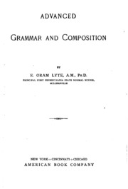 Advanced Grammar And Composition