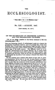 The Ecclesiologist