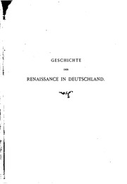 Geschichte Der Renaissance In Deutschland