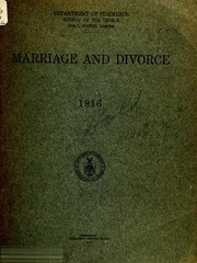 Marriage And Divorce, 1916