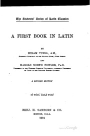 A First Book In Latin