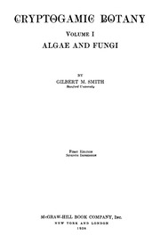 Cryptogamic Botany Vol I الطحالب والفطريات