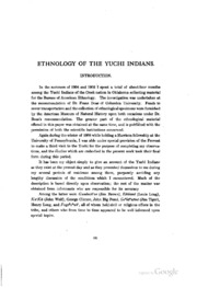 Ethnology Of The Yuchi Indians