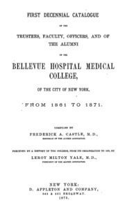 First Decennial Catalogue Of The Trustees, Faculty, Officers And Of The Alumni 1861 To 1871