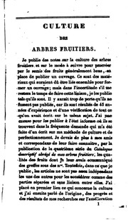 Arbres fruitiers: leur culture en Belgique et leur propagation par la graine; ou, Pomonomie Belge, expérimentale et raisonnée