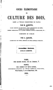 Cours élémentaire de culture des bois : créé à l'École forestière de Nancy