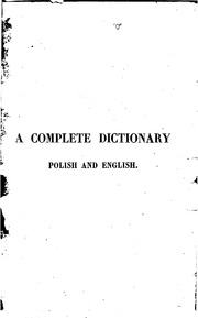 A Complete Dictionary English And Polish And Polish And English