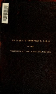 Fur-seal Arbitration. The Case Of The United States Before The Tribunal Of Arbitration ... Portfolio Of Maps And Charts..