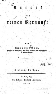 Critik Der Reinen Vernunft