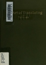 The Art Of Translating : With Special Reference To Cauer's Die Kunst Des Uebersetzens