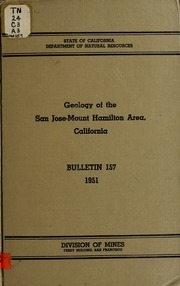 Geology Of The San Jose-mount Hamilton Area, California