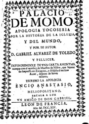 Carta del maestro de niños, a Don Gabriel Alvarez de Toledo, Cavallero del orden de alcantara, y ...