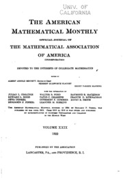 The American Mathematical Monthly