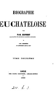 Biographie neuchâteloise