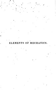 The Elements Of Mechanics