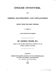 English Synonymes, With Copious Illustrations And Explanations, Drawn From The Best Writers
