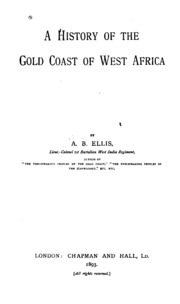 A History Of The Gold Coast Of West Africa