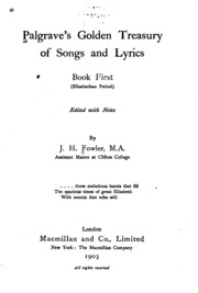 Golden Treasury Of Songs And Lyrics