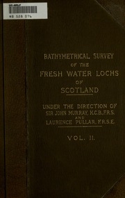 Bathymetrical Survey Of The Scottish Fresh-water Lochs